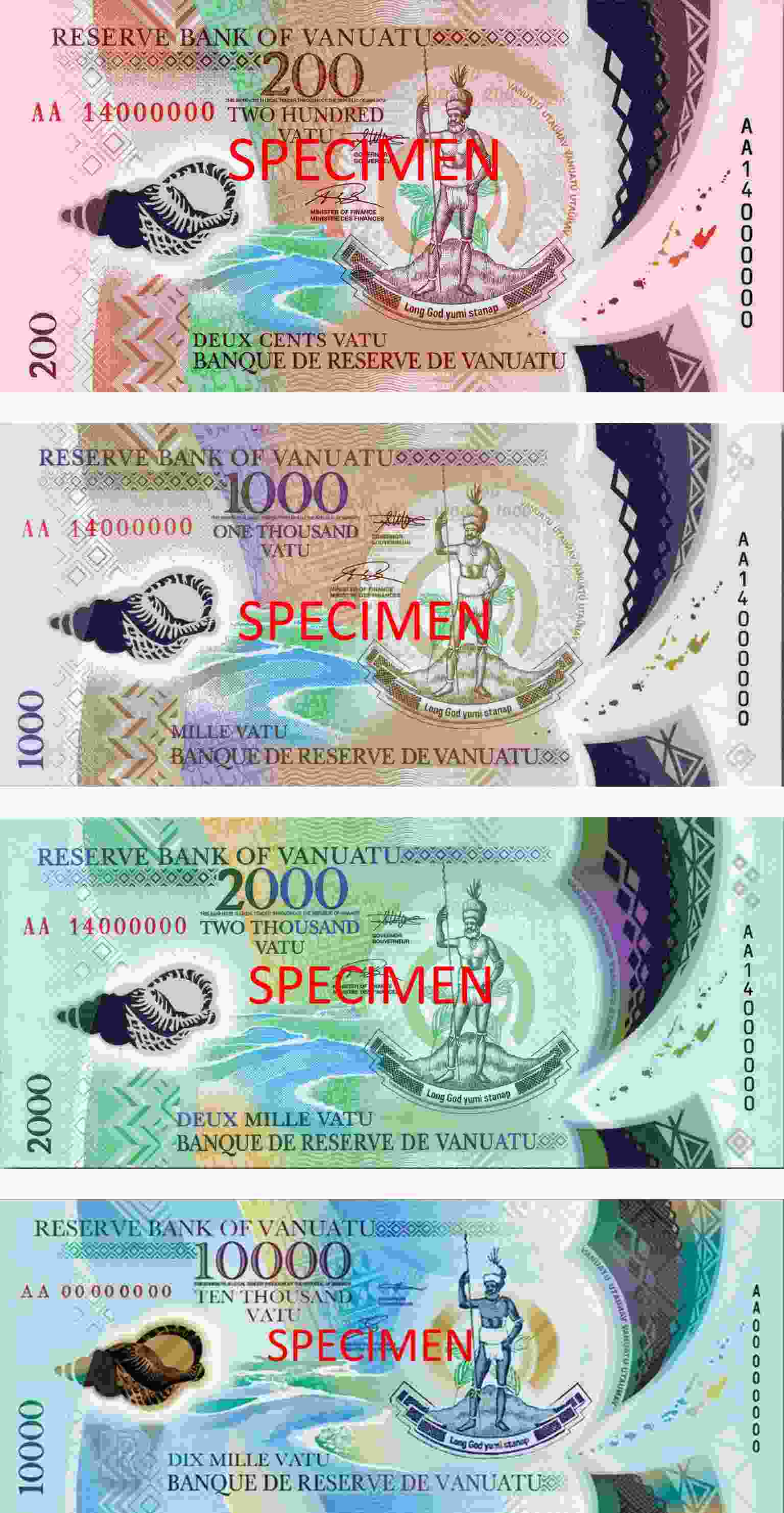 Vanuatu wprowadzi do obiegu nowe nominały banknotów