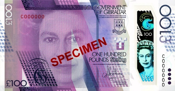 Gibraltar wyda nowy banknot okolicznościowy o nominale 100 funtów