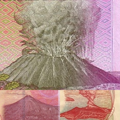 Ciekawe motywy na banknotach: Wulkany