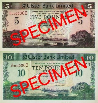 Irlandia Północna: Ulster Bank wprowadzi do obiegu nowe banknoty polimerowe o nominałach 5 i 10 funtów