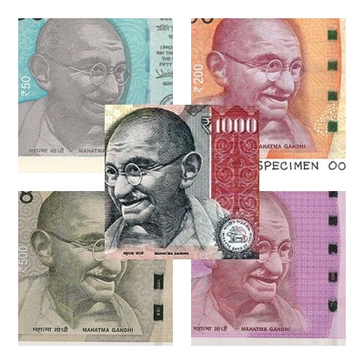 Indie wyemitują nowy banknot obiegowy o nominale 1000 rupii