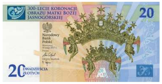 Polska: Ujawniono wizerunek nowego banknotu okolicznościowego o nominale 20 złotych