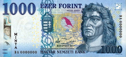 Węgry zmodernizują banknot obiegowy o nominale 1000 forintów