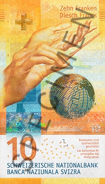 Szwajcaria wydaje nowy banknot obiegowy o nominale 10 franków