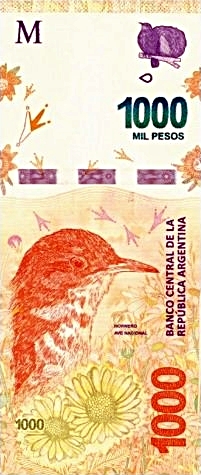 Argentyna wydaje nowy banknot obiegowy o nominale 1000 peso