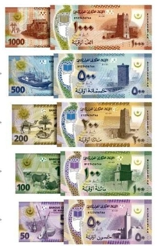 Mauretania wprowadziła do obiegu nową serię banknotów