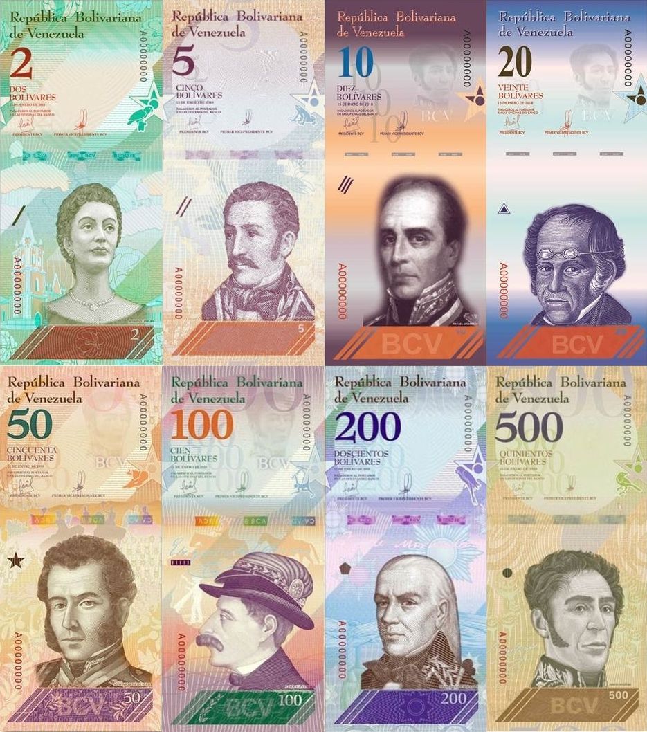 Wenezuela ujawniła wizerunki nowej serii banknotów