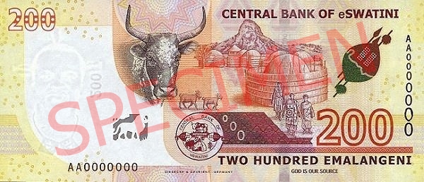 Suazi wydaje banknoty z nową nazwą banku centralnego