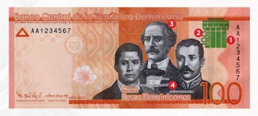 Dominikana zmodernizowała banknot obiegowy o nominale 100 peso