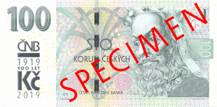 Czechy wydały nowy banknot obiegowy o nominale 100 koron
