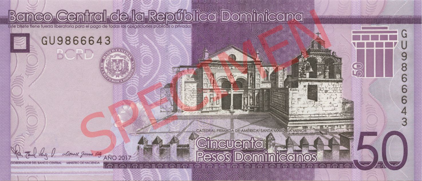 Dominikana zmodernizowała banknot obiegowy o nominale 50 peso