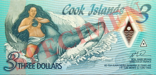 Wyspy Cooka wydają banknot okolicznościowy o nominale 3 dolarów